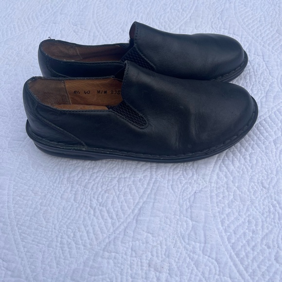 Born Mayflower Loafers Size 8.5 Black Leather Classic Comfort Slip-On Shoes - Picture 2 of 11